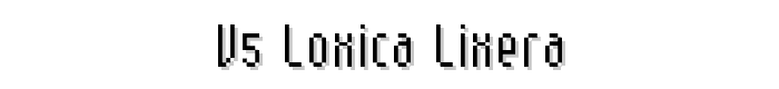 V5 Loxica Lixera font